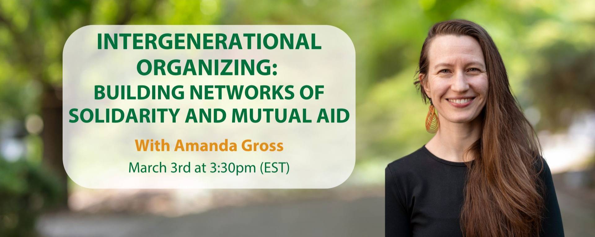 Organizing webinar flyer