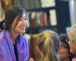 woman in a classroom