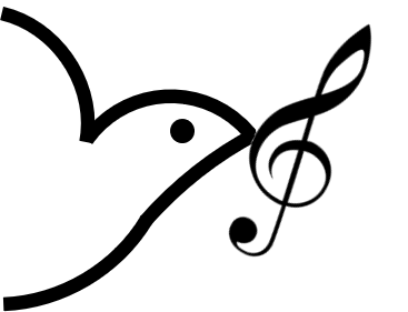 graphic by Chris Runion dove with treble clef in beak