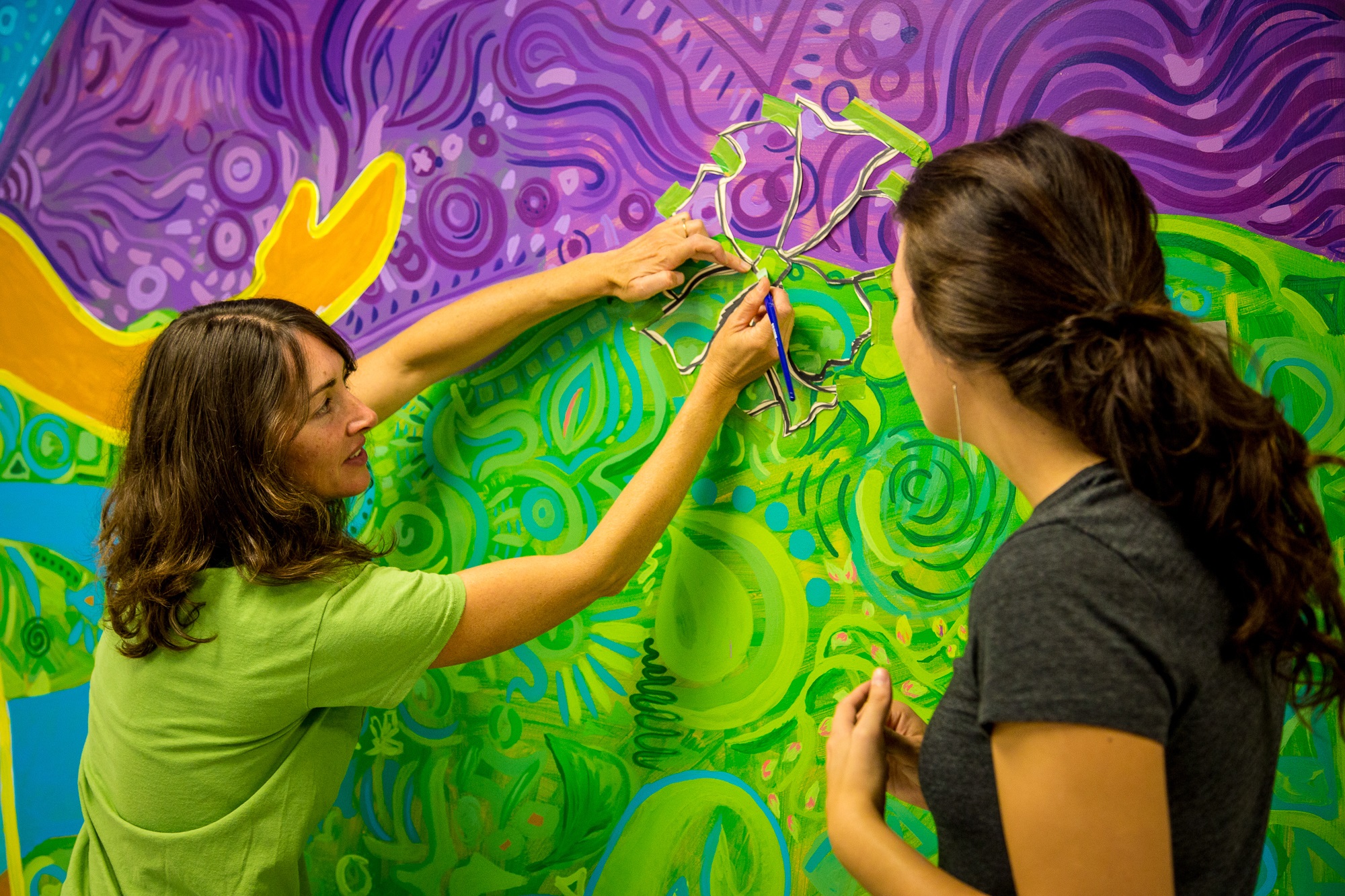 Painting-cyndi-arttherapy-brightcolors